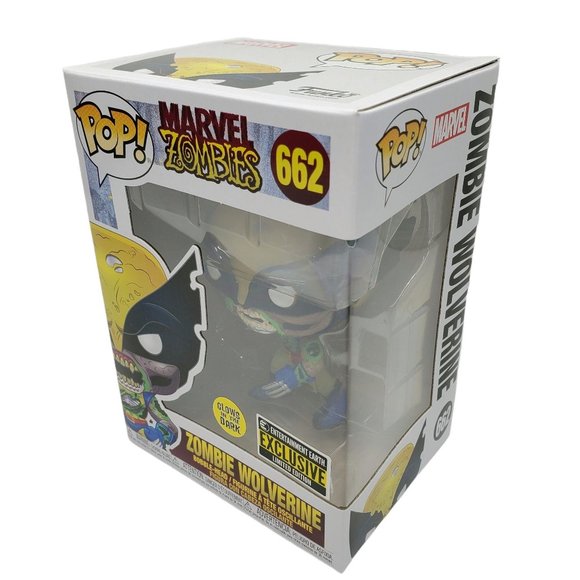 Funko POP 662 GITD Marvel Zombie Wolverine NIB - Picture 2 of 9